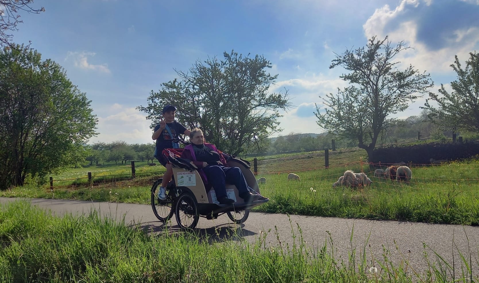 Les Rosalies du Piémont à Boersch - Location de vélo taxis pour séniors en Alsace